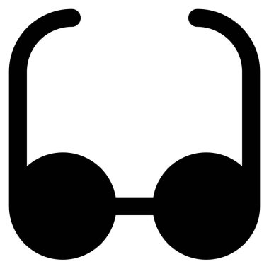 Web için gözlük simgesi, vektör illüstrasyonu
