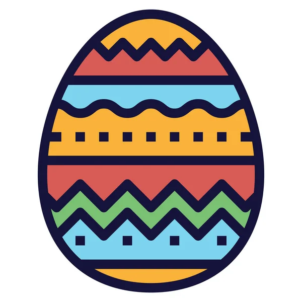 Huevo Pascua Icono Vector Ilustración Diseño — Vector de stock