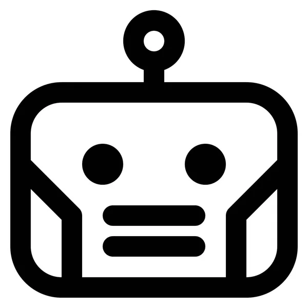 Roboter Symbol Für Web Vektor Illustration — Stockvektor