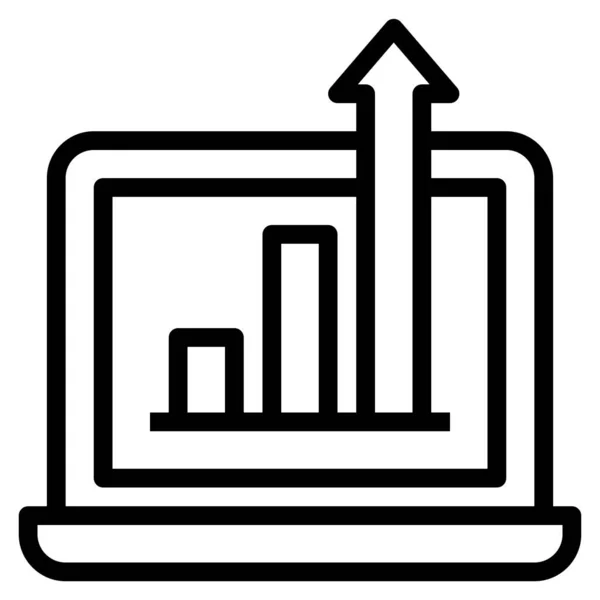 Web Traffic Analysis Chart Report Summary Vector Illustration — Stock Vector