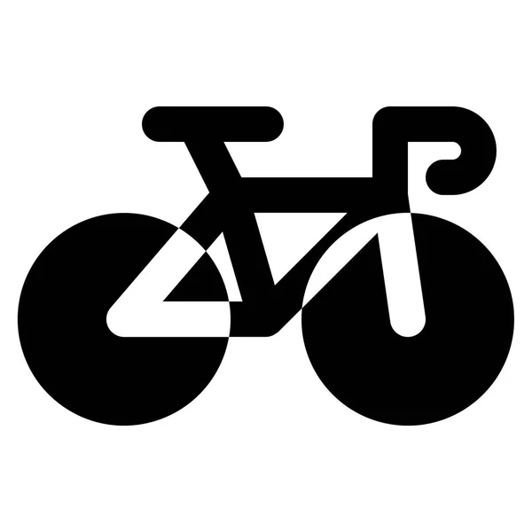 Icono Plano Bicicleta Ilustración Vectorial — Vector de stock