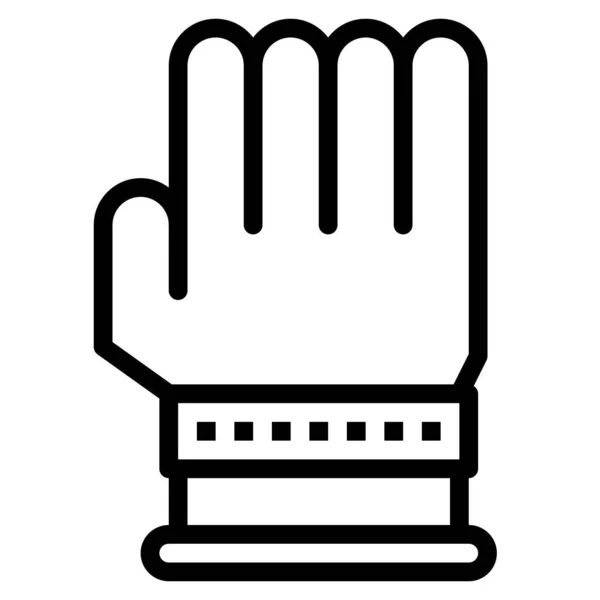 Handske Ikon För Webben Vektor Illustration — Stock vektor