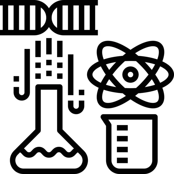 Icona Della Scienza Web Illustrazione Vettoriale — Vettoriale Stock