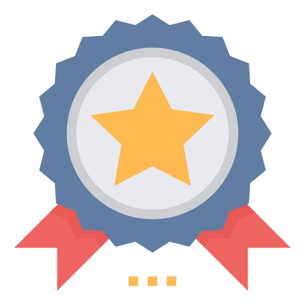 Icono Medalla Para Web Sitio Web Aplicación Presentación Informe Diseño — Vector de stock