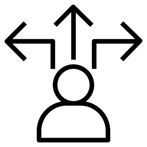 Ikona Decyzji Sieci Ilustracja Wektora — Wektor stockowy