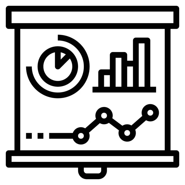 Web Traffic Analysis Chart Report Summary Vector Illustration — Stock Vector