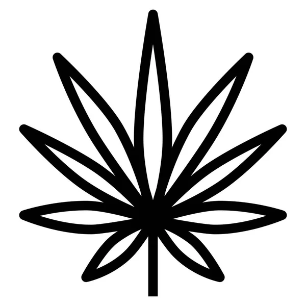 Vector Ilustración Hierba Marihuana Cannabis Droga Floral — Archivo Imágenes Vectoriales