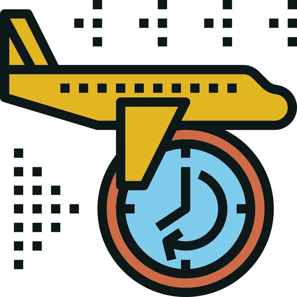 Delay Transportation Icon Web Vector Illustration — Stock Vector