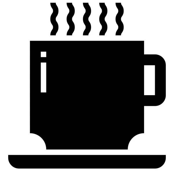 Koffiebeker Vector Pictogram — Stockvector