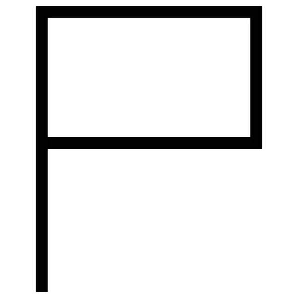 Flagga Ikon För Webben Vektor Illustration — Stock vektor