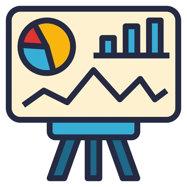 Icono Presentación Para Web Ilustración Vectorial — Archivo Imágenes Vectoriales