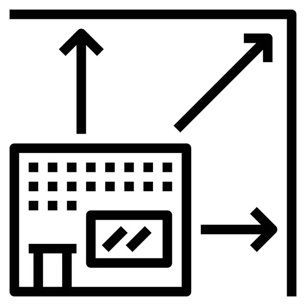 Ikona Obchodní Koncepce Pro Web Vektorová Ilustrace — Stockový vektor