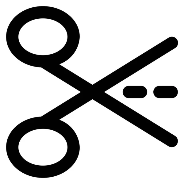 Scissors Icon Web Vector Illustration — Stock Vector