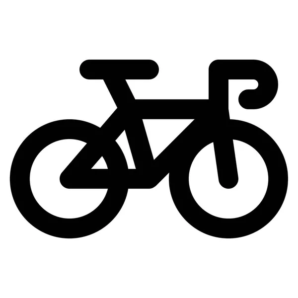 Fahrrad Flache Ikone Vektorabbildung — Stockvektor
