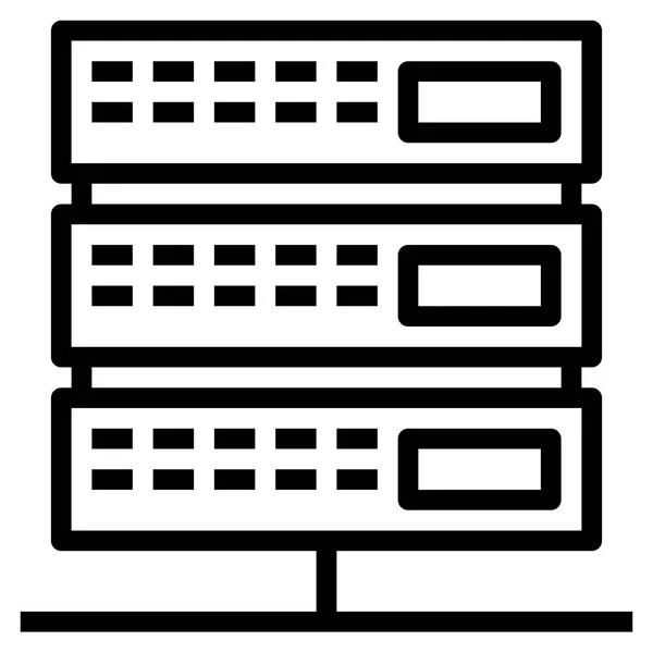 Icona Del Database Web Illustrazione Vettoriale — Vettoriale Stock