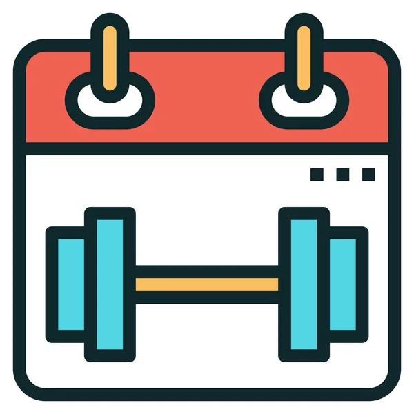 Workout Symbol Für Web Vektorillustration — Stockvektor