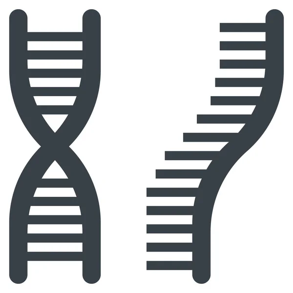 Иконка Dna Векторная Иллюстрация — стоковый вектор