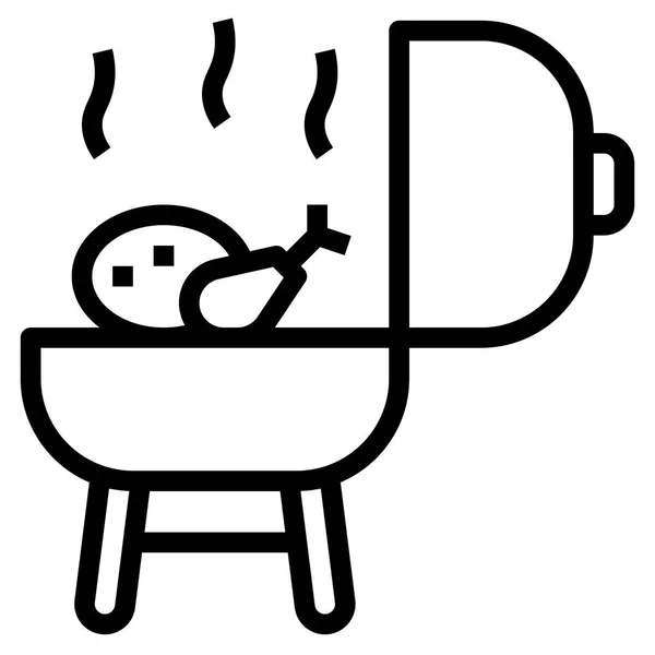 Icono Parrilla Para Web Ilustración Vectorial — Vector de stock