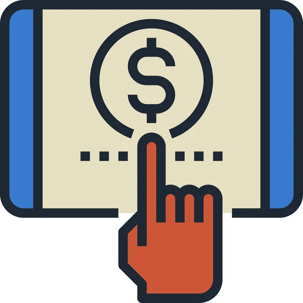 Banking Finance Vector Icon — Stock Vector