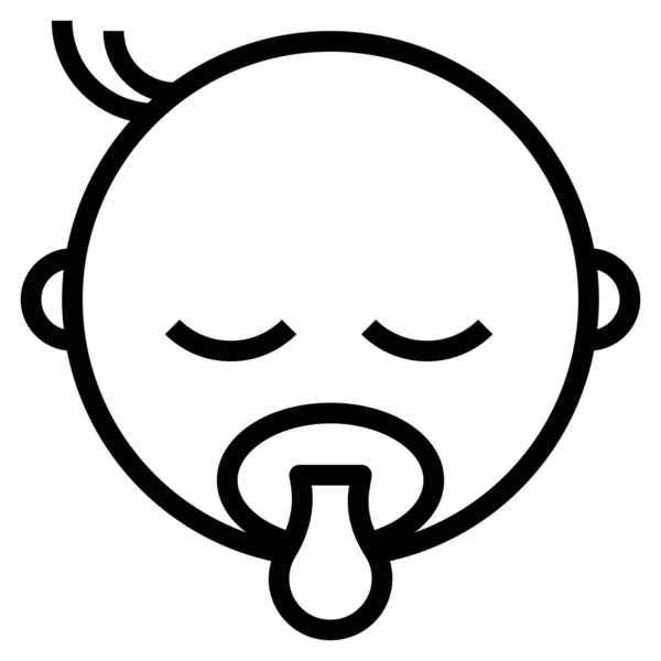 Baby Boy Flache Ikone Vektorillustration — Stockvektor