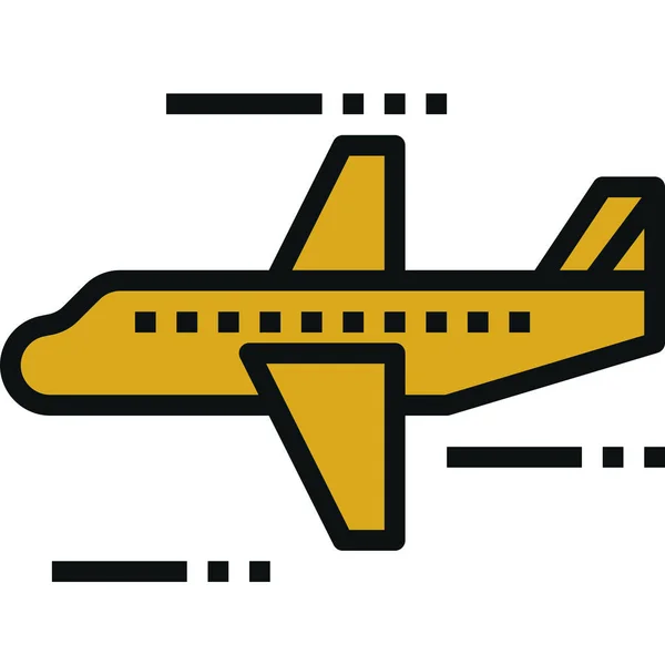 Иконка Самолета Веб Векторная Иллюстрация — стоковый вектор