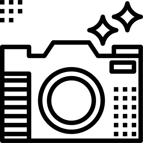 Fotografie Icoon Voor Web Vector Illustratie — Stockvector