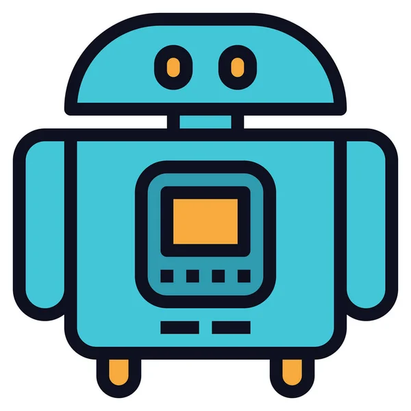 Icono Robot Para Web Ilustración Vectorial — Archivo Imágenes Vectoriales