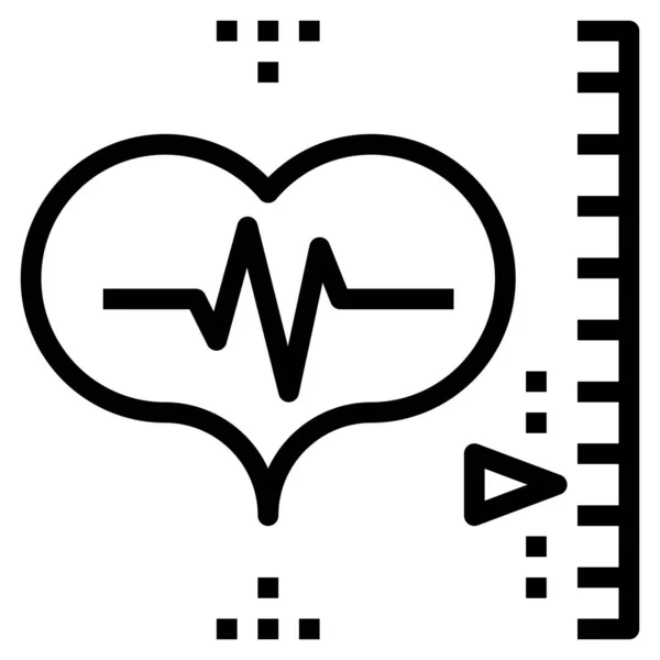 Heart Icon Web Vector Illustration — Stock Vector