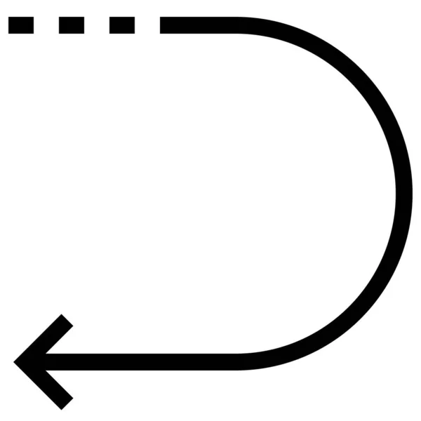 Undo Symbol Für Web Vektorillustration — Stockvektor