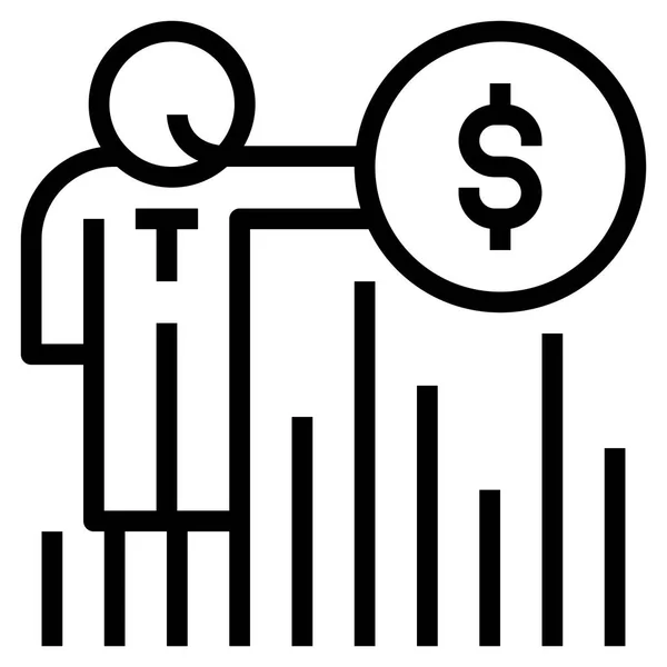 Money Concept Icon Web Vector Illustration — Stock Vector