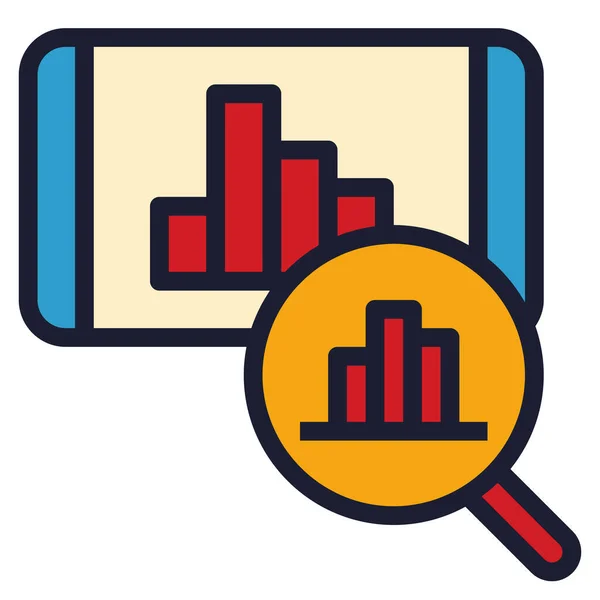 Icono Datos Para Web Ilustración Vectorial — Archivo Imágenes Vectoriales