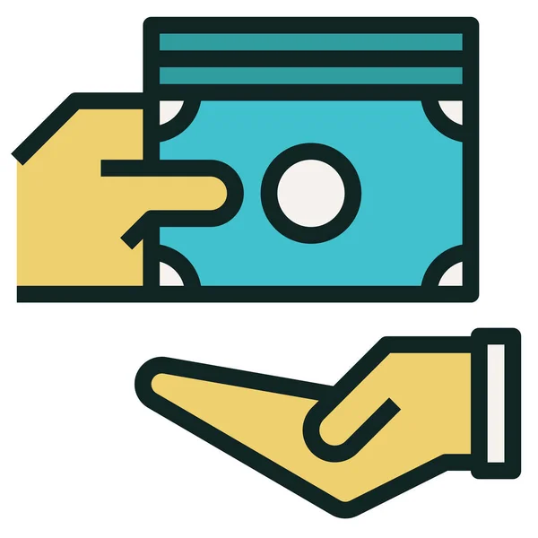 Icono Concepto Dinero Para Web Ilustración Vectores — Vector de stock