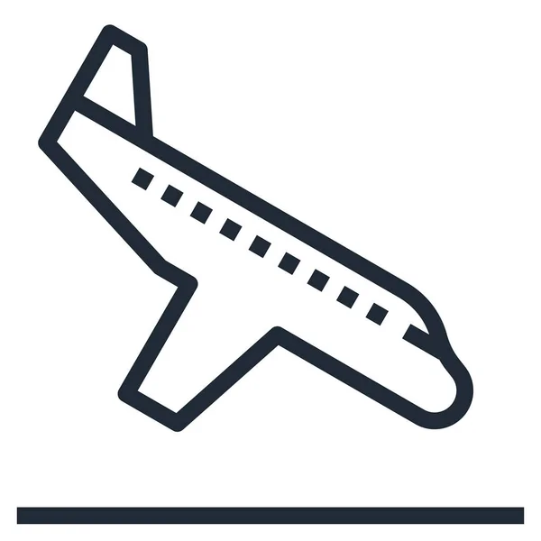 Flugzeug Symbol Für Web Vektorillustration — Stockvektor