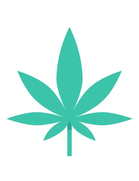 Cannabis Hoja Icono Vector Ilustración Diseño — Archivo Imágenes Vectoriales