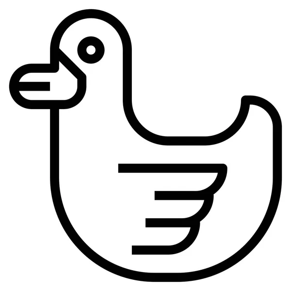 Gummi Enten Symbol Für Web Website Vektorillustration — Stockvektor