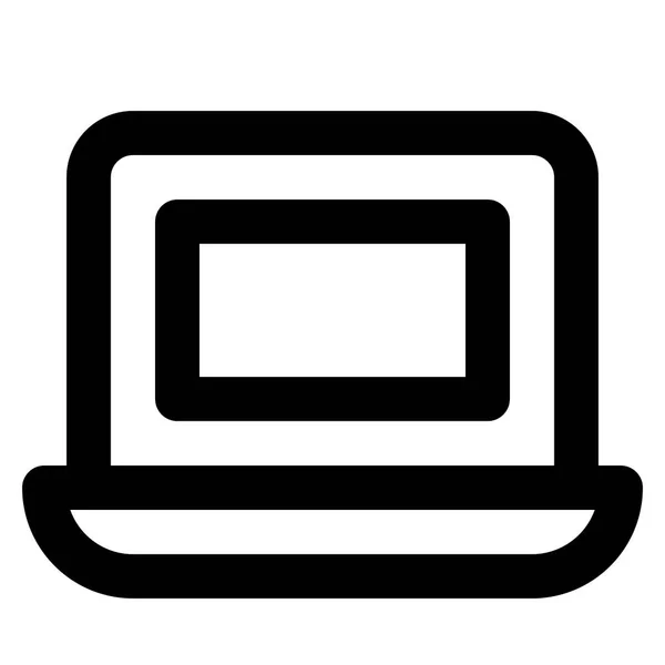 Laptop Vector Icoon Computer Monitor — Stockvector