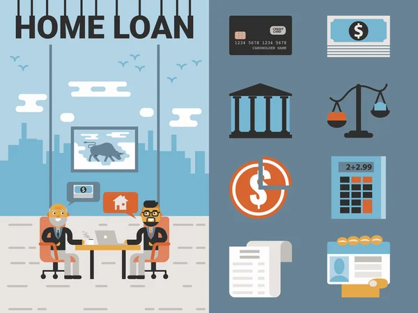 Іпотечного кредиту — стоковий вектор