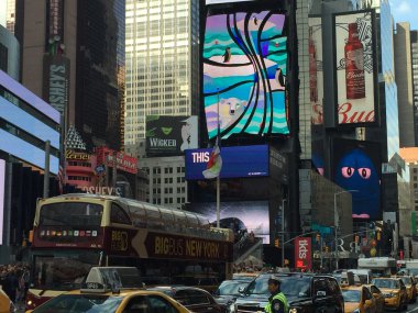 Times Square in New York City clipart