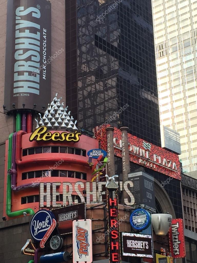 Hershey's Chocolate World at Times Square in New York Stock Editorial