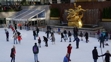 Rockefeller Merkezi New York'ta Noel dekor