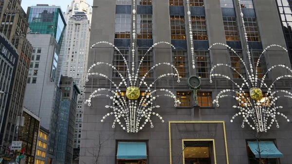 New York Dec Tiffany Fifth Avenue Flagship Store Manhattan New — Stock Photo, Image