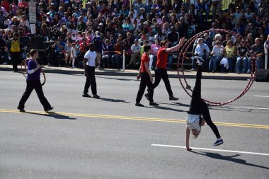 2016 Ulusal Cherry Blossom geçit töreninde Washington Dc