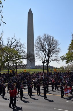 2016 Ulusal Cherry Blossom geçit töreninde Washington Dc