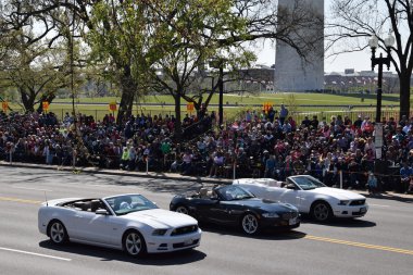 2016 Ulusal Cherry Blossom geçit töreninde Washington Dc