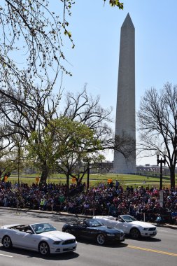 2016 Ulusal Cherry Blossom geçit töreninde Washington Dc