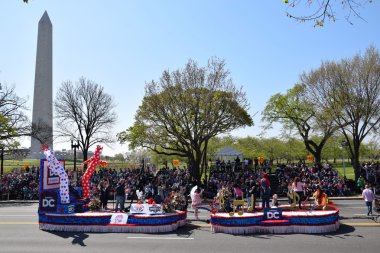 2016 Ulusal Cherry Blossom geçit töreninde Washington Dc