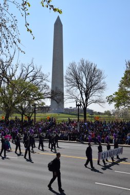 2016 Ulusal Cherry Blossom geçit töreninde Washington Dc