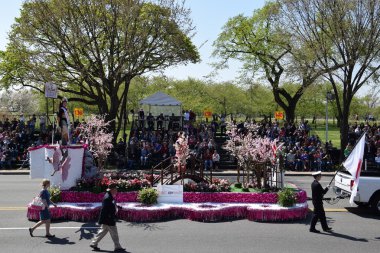2016 Ulusal Cherry Blossom geçit töreninde Washington Dc