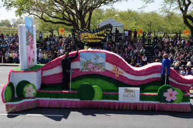 2016 Ulusal Cherry Blossom geçit töreninde Washington Dc
