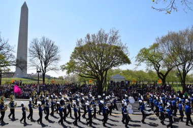 2016 Ulusal Cherry Blossom geçit töreninde Washington Dc